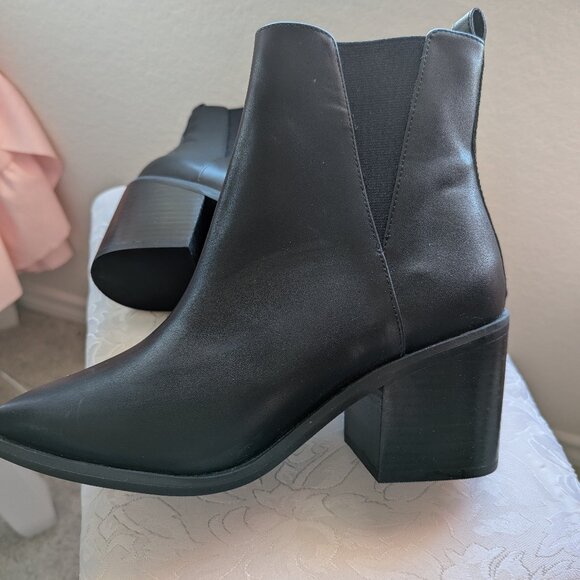 Womens BP Baylee Black side zip ankle boot - Picture 7 of 11